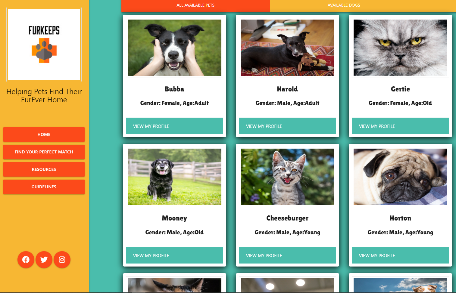 FurKeeps Pet Search